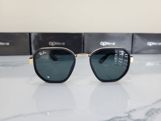 130_Premium Brand Sunglasses (Golden Black)
