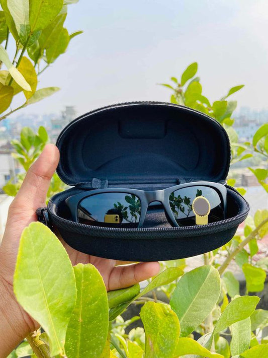 118_Rayban Premium Wayfarer Sunglass (Dark Black Lense)