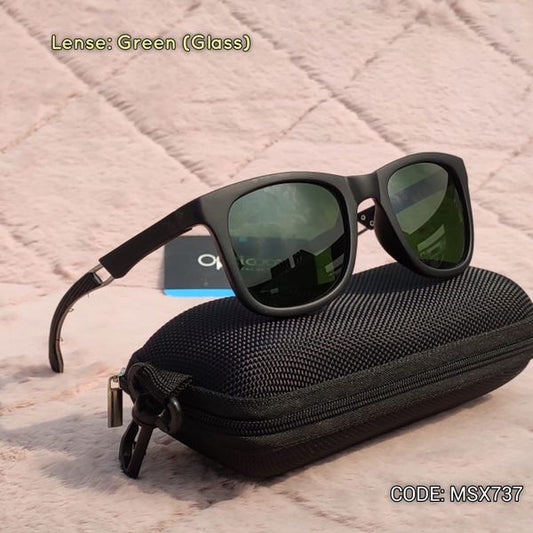 241 Premium Wayefarer Sunglasses with Green Lense